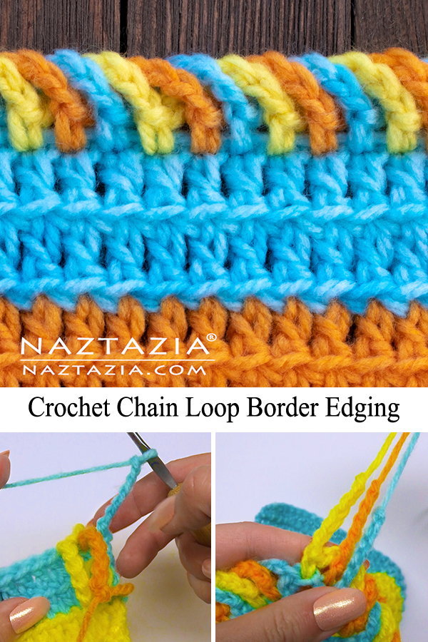 Crochet Chain Loop Border Edging
