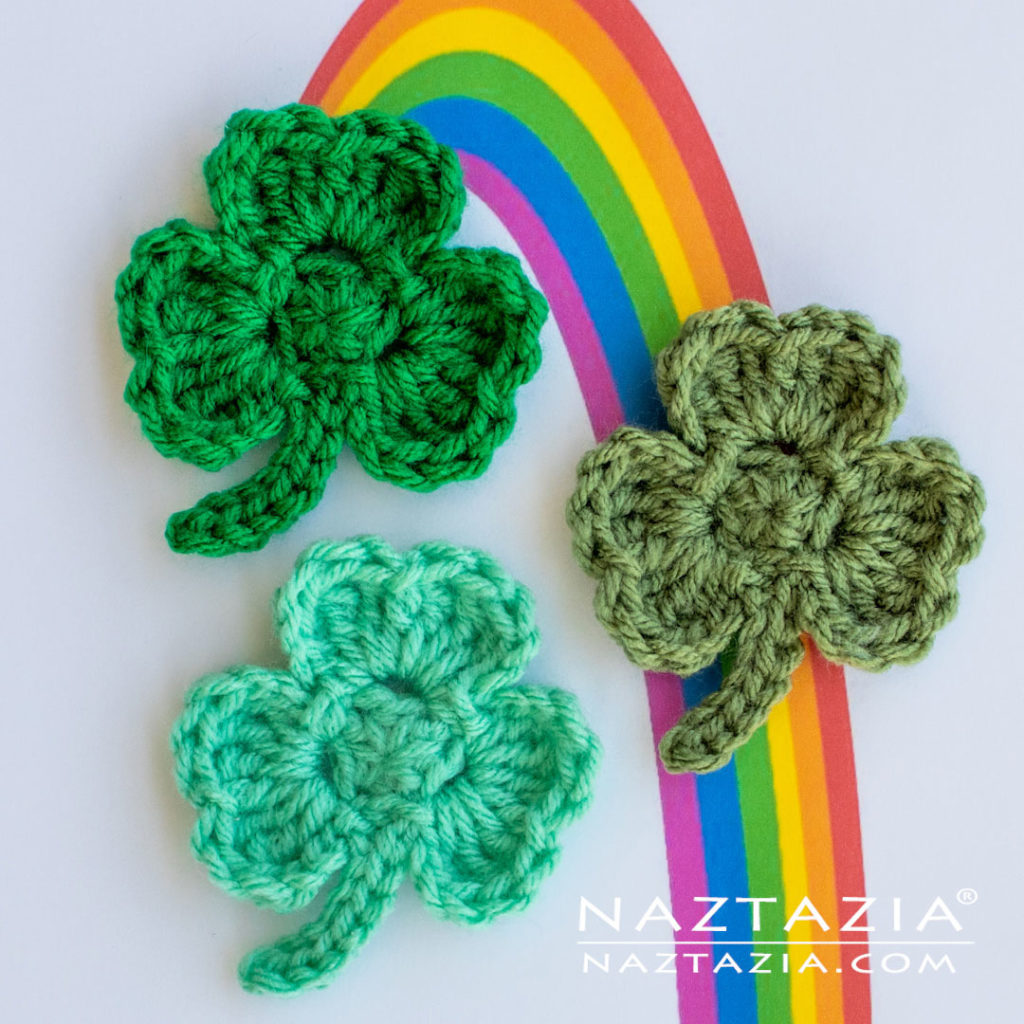 Crochet Clover Shamrock for St Patricks Day