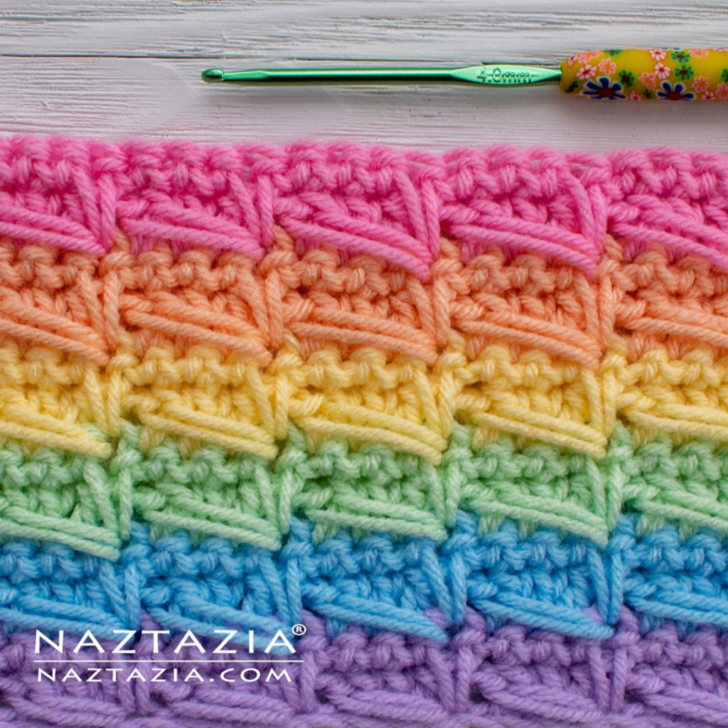 How to Crochet the Connected Cross Over Stitch