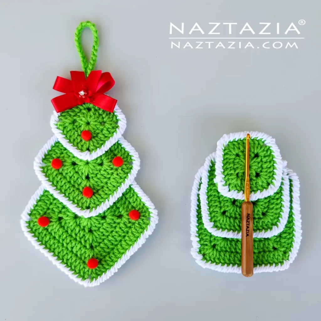 Crochet Granny Square Christmas Tree by Donna Wolfe from Naztazia