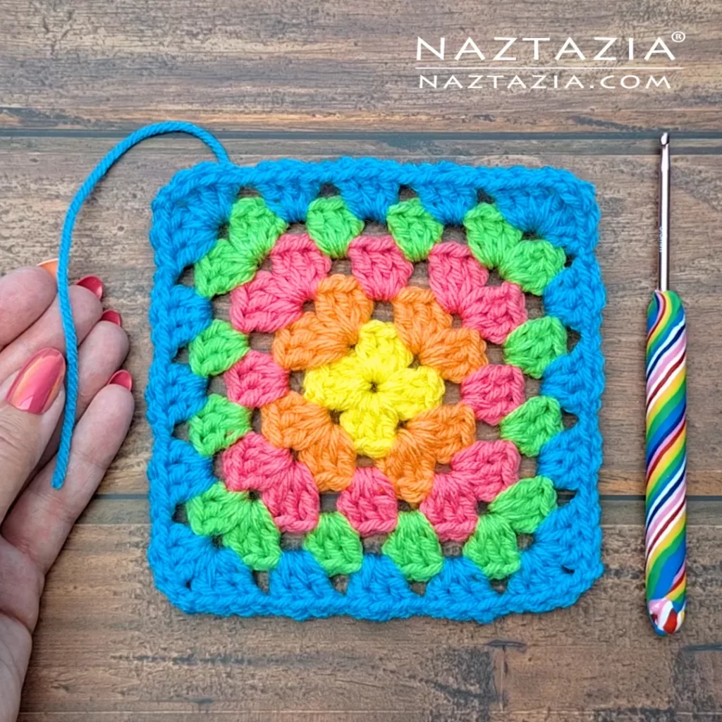 Crochet Granny Square Ends by Donna Wolfe from Naztazia