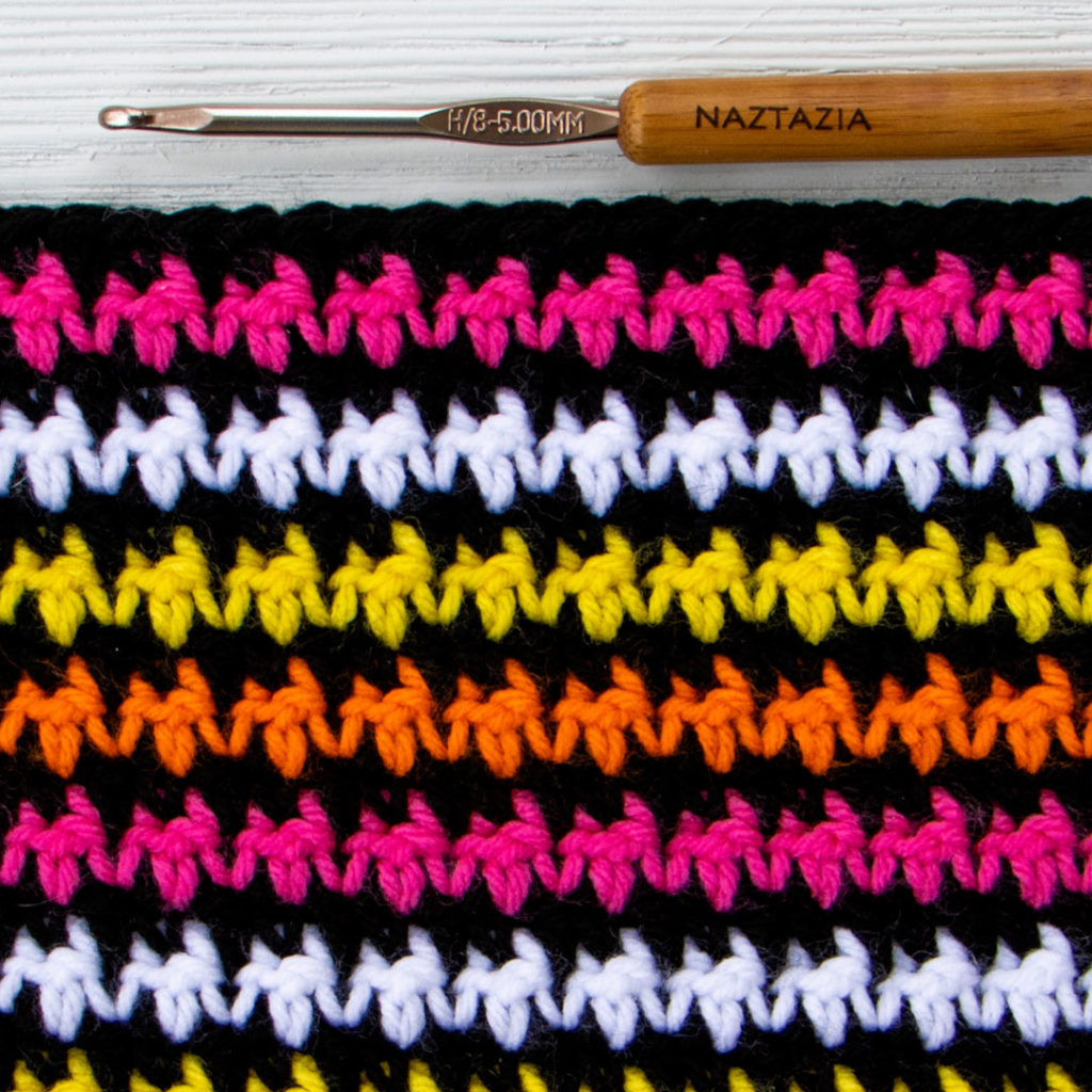 Crochet Houndstooth Stitch Pattern