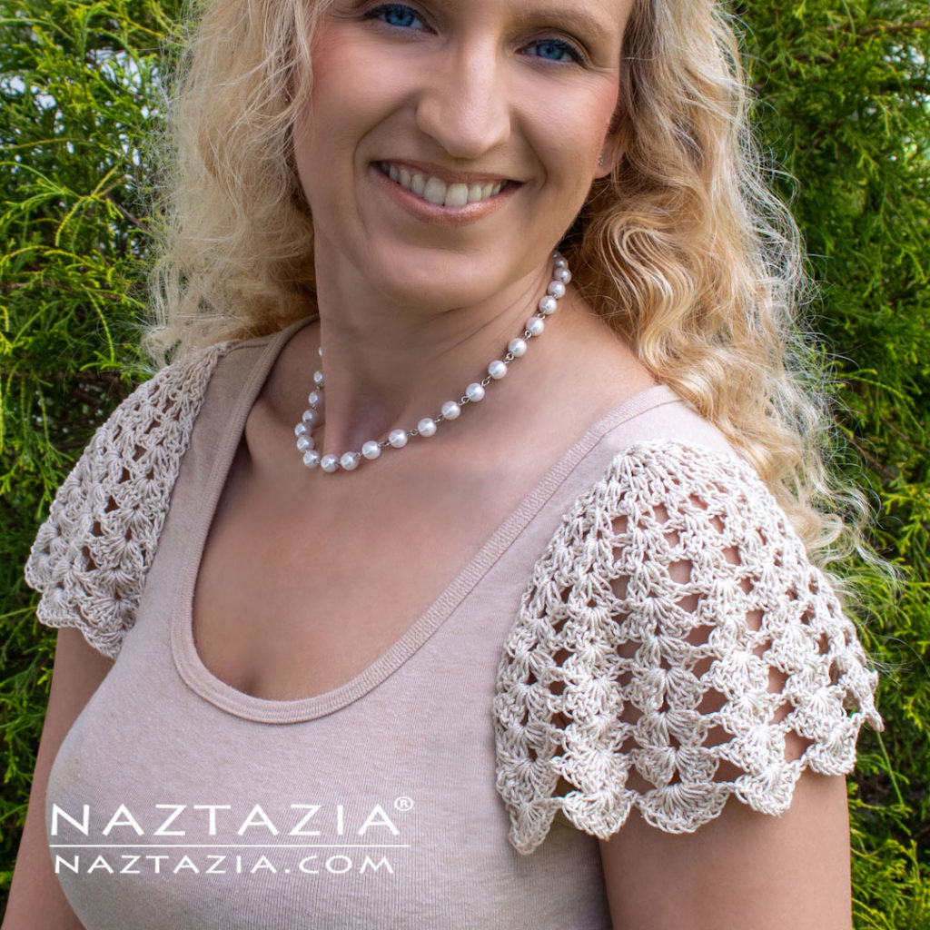 Crochet Lace Sleeves for a Tank Top or Sleeveless Dress