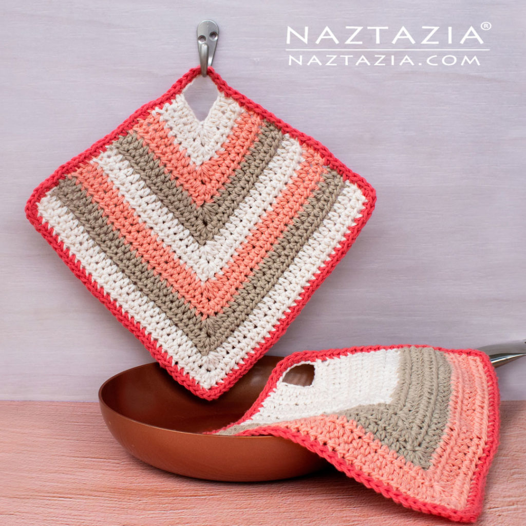How to Crochet Mitered Square Cloth Tutorial