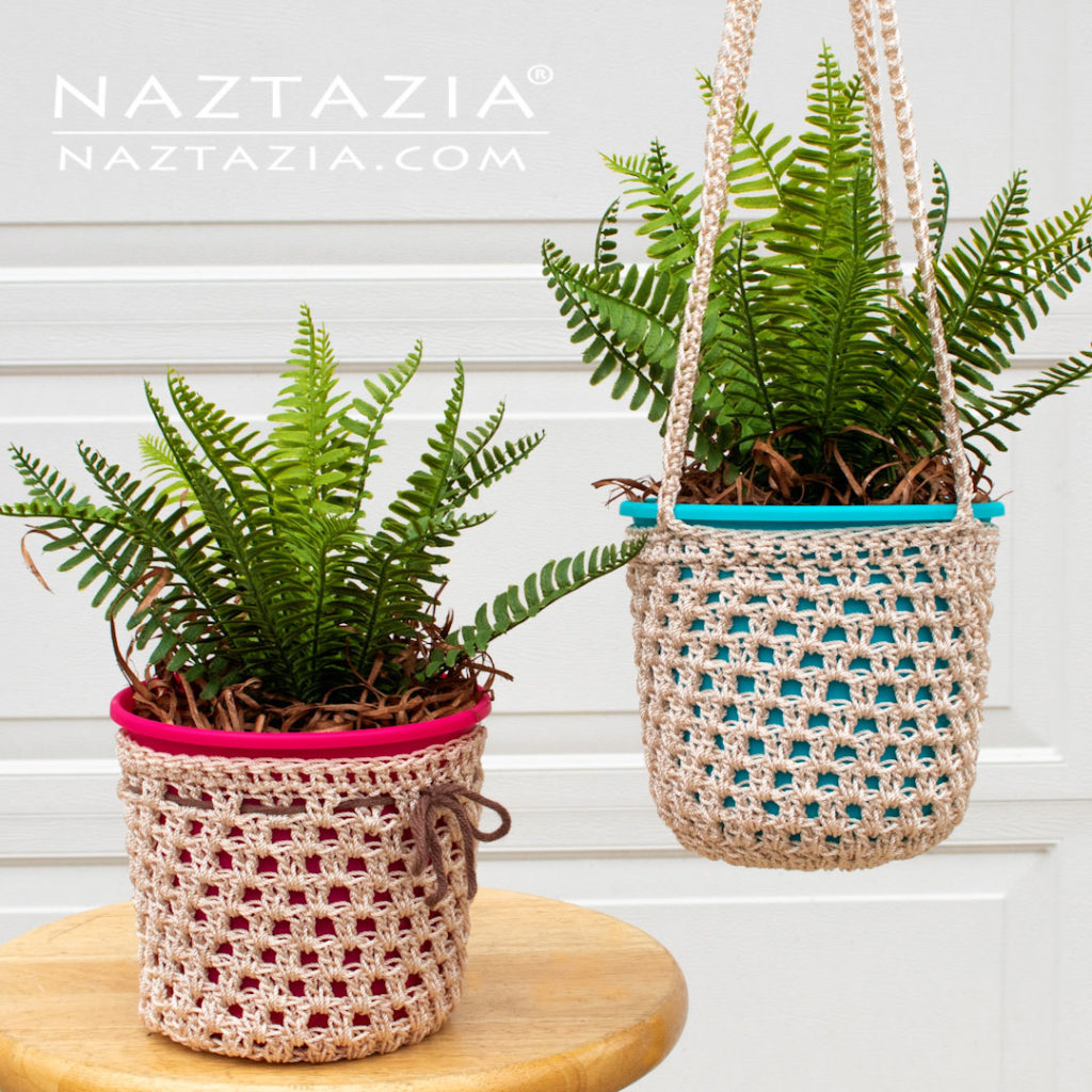 How to Crochet a Plant Hanger and Holder DIY Tutorial