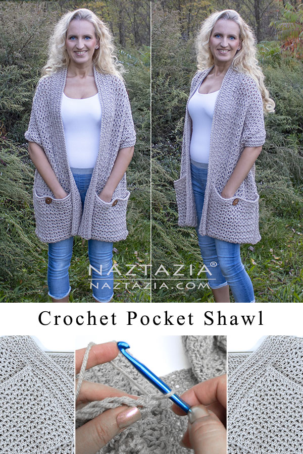How to Crochet a Pocket Shawl Pattern