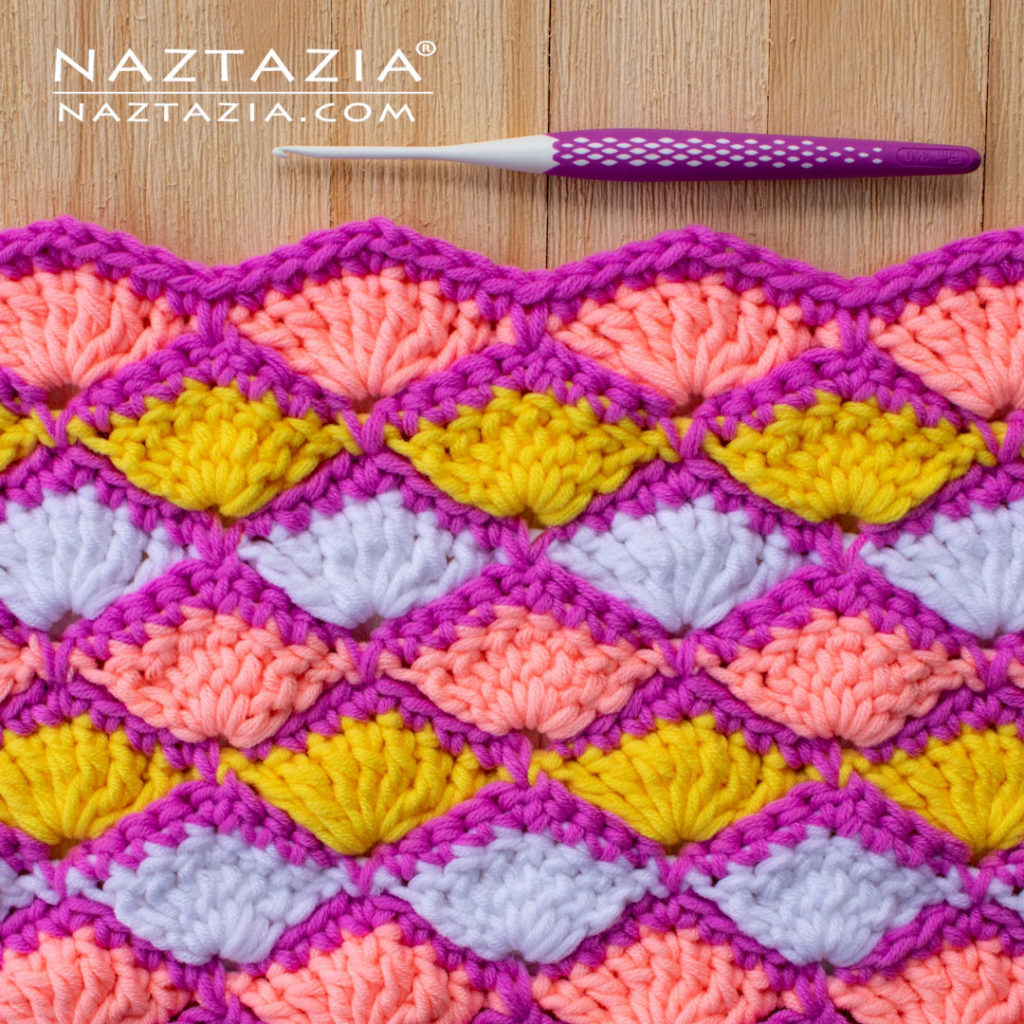 Crochet Shell Scales Stitch Pattern