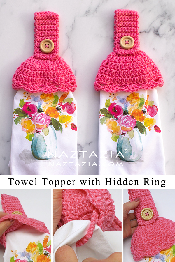 How to Crochet Towel Toppers with a Hidden Ring