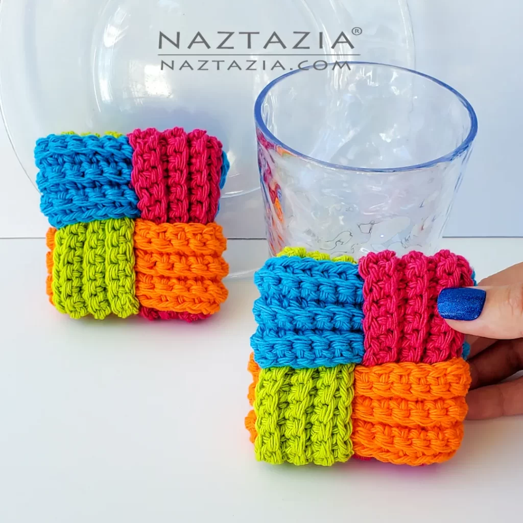 Crochet Woven Dishcloth DIY Video Tutorial and Written Pattern