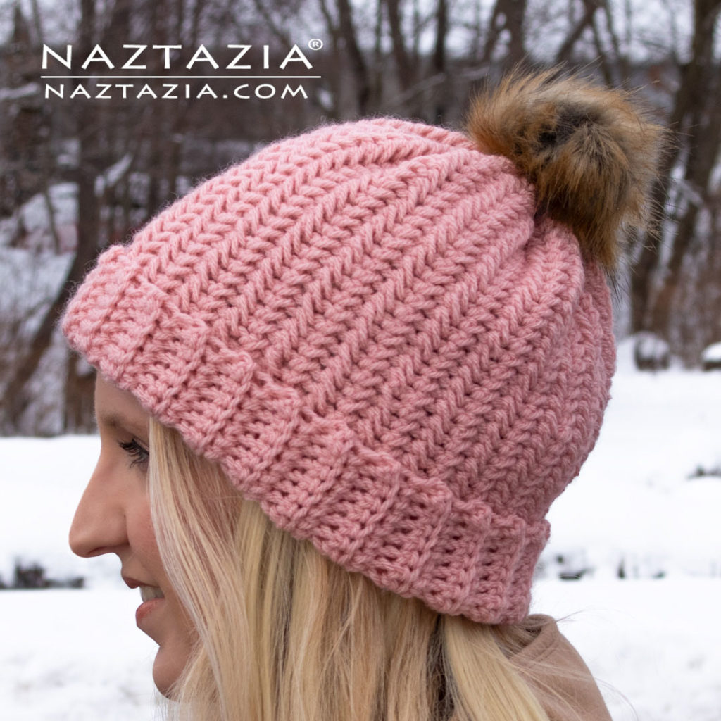 Herringbone Hat DIY Crochet Stitch Cap Beanie