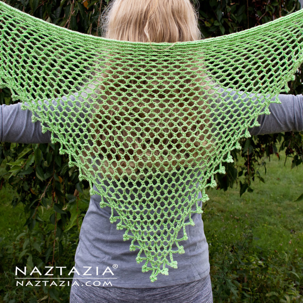 Crochet Easy Triangle Scarf and Shawl