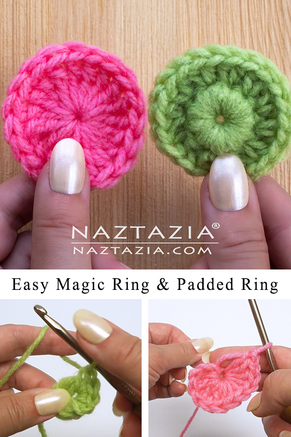 How to Crochet a Magic Ring and a Padded Ring