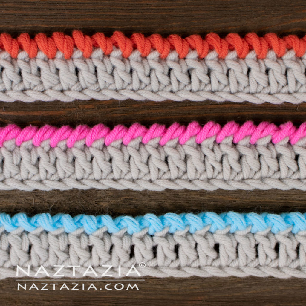 Reverse Single Crochet Twisted Single Crochet and Reverse Slip Stitch Tutorial