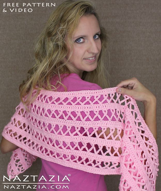 Breast Cancer Awareness Shawl