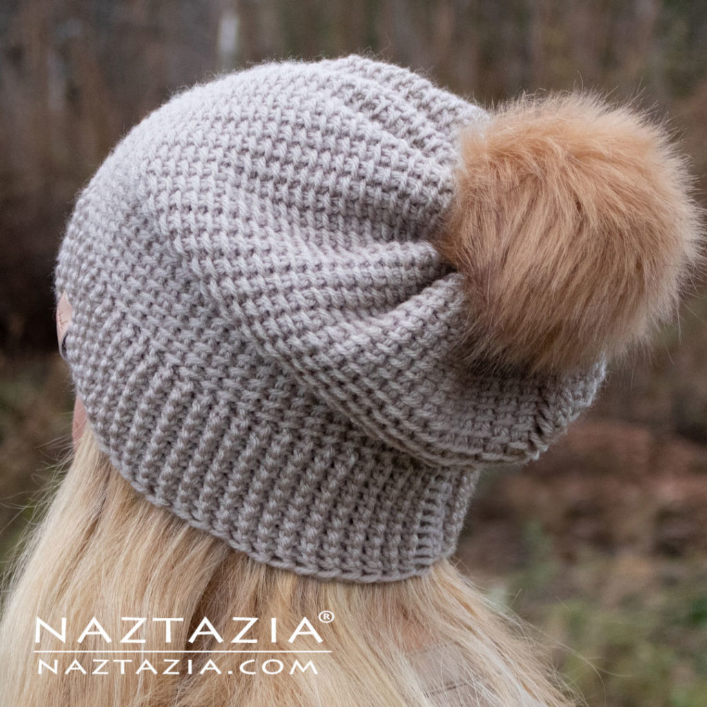Crochet Easy Slouchy Hat Beanie Pattern