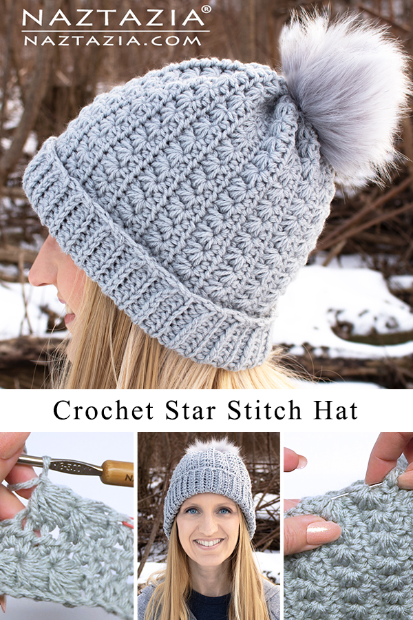 How to Crochet a Star Stitch Hat