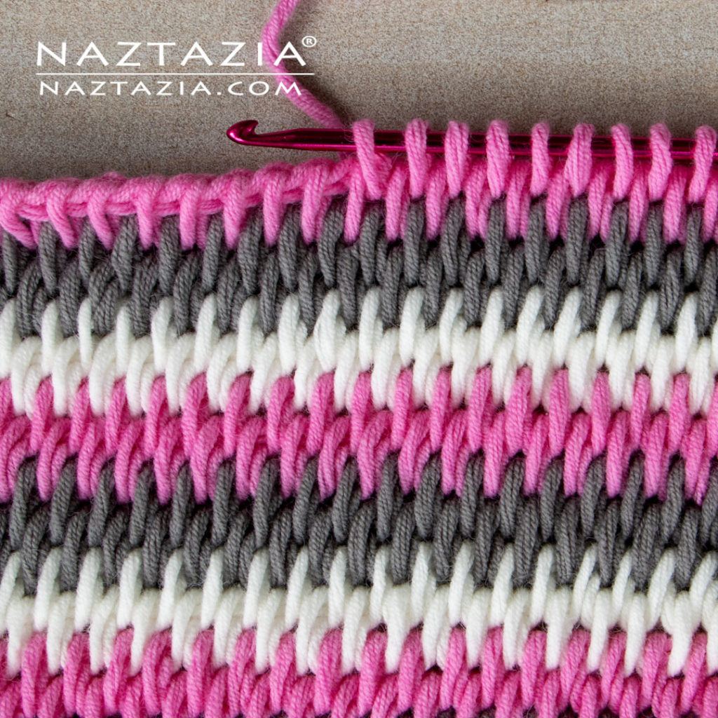 Tunisian Crochet NO CURL Full Stitch Tutorial