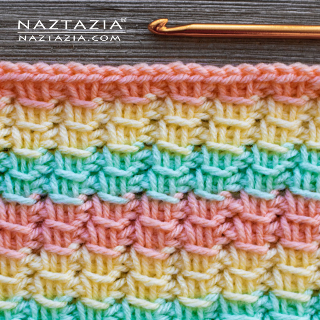 How to Crochet Tunisian Cross Over Stitch
