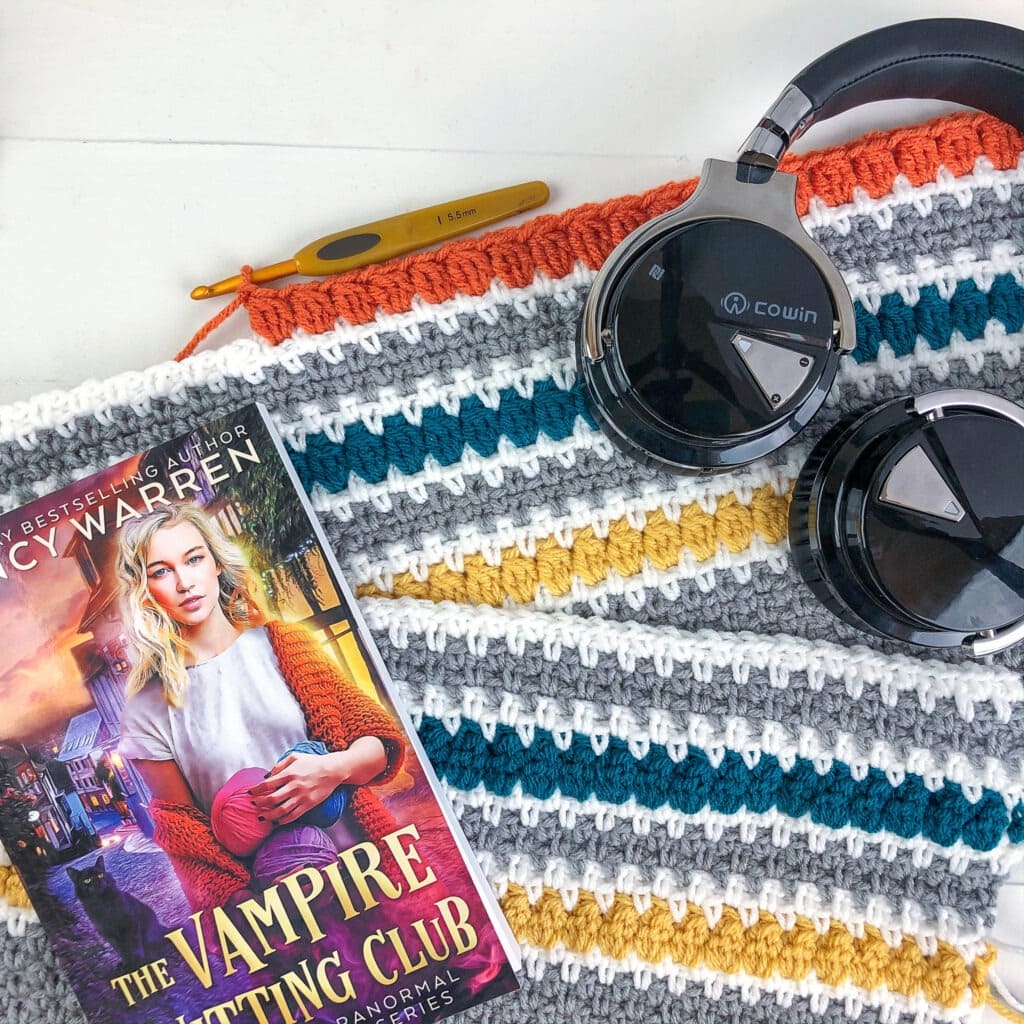 Winding Road Crochet Modern Stripes Blanket