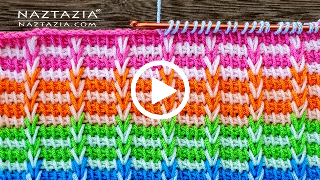 YouTube Video for Tunisian Crochet Braids by Donna Wolfe from Naztazia